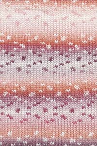 SNOWFLAKE MULTICOLOR LACHS/ROSA/LILA