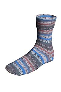 SUPER SOXX BAMBOO COLOR 4-FACH/4-PLY BLAU/GRAU 1144 BLUE JAY