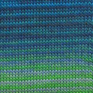 MILLE COLORI SOCKS & LACE LUXE GRÜN/BLAU/GRAU