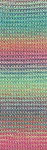 MILLE COLORI SOCKS & LACE LUXE PINK/GRÜN/VIOLETT