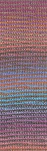 MILLE COLORI SOCKS & LACE LUXE BLAU/VIOLETT/BRAUN