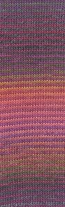 MILLE COLORI SOCKS & LACE LUXE BORDEAUX/DUNKELGRÜN/LACHS