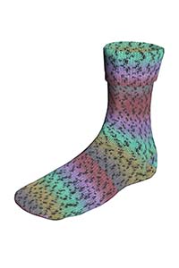 SUPER SOXX COLOR 4-FACH LILA/MINT/GRAU 1130 CROCODILE