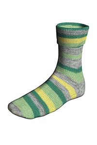 SUPER SOXX COLOR 6-FACH/PLY GRÜN/GELB 1131 SARDEGNA